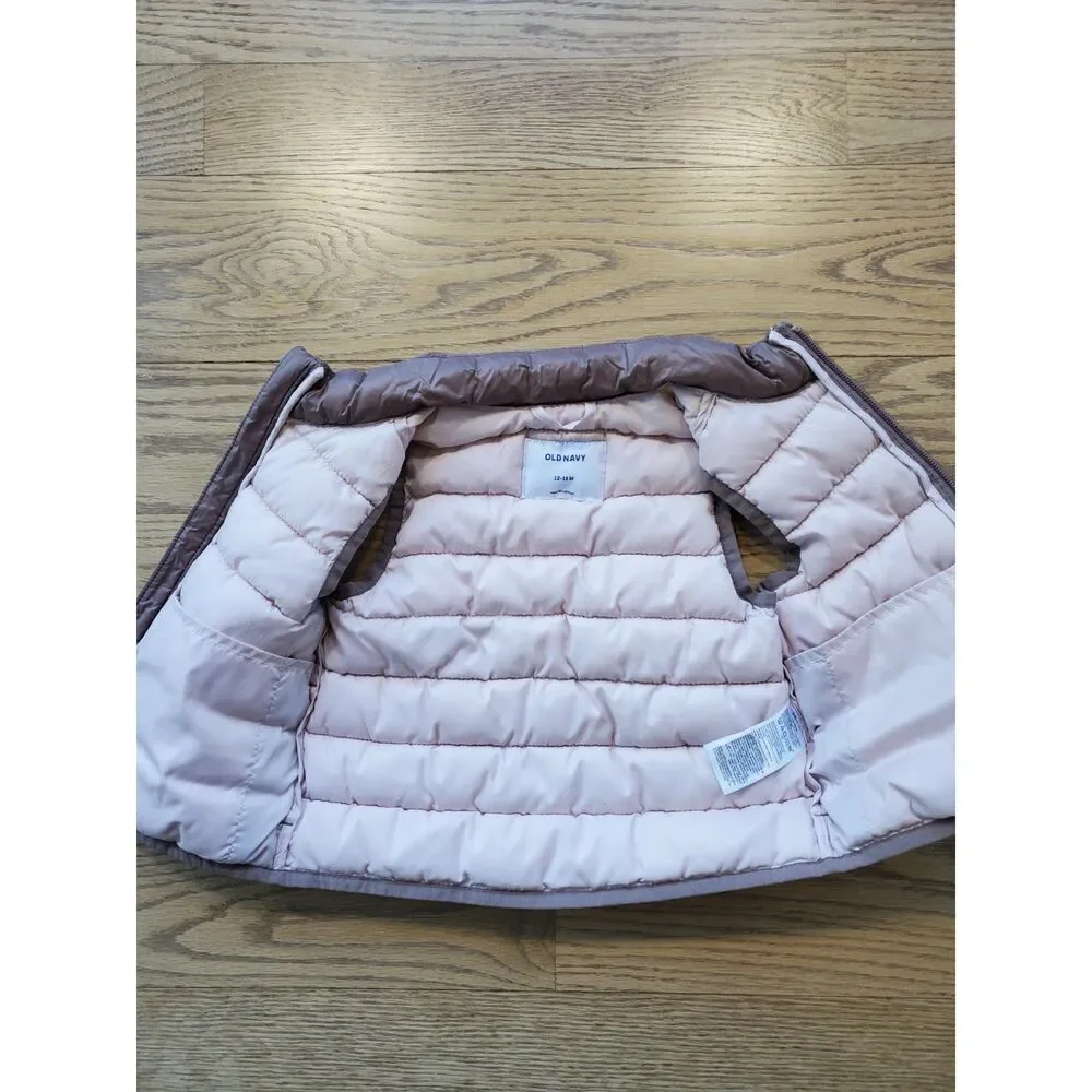 Old Navy Baby Toddler12-18M Unisex Frost-Free Puffer Vest for Toddler EUC